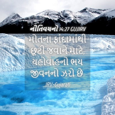 Picture 04 - નીતિવચનો 14:27 GUJIRV - મોતના ફાંદામાંથી - Bible Verse Picture