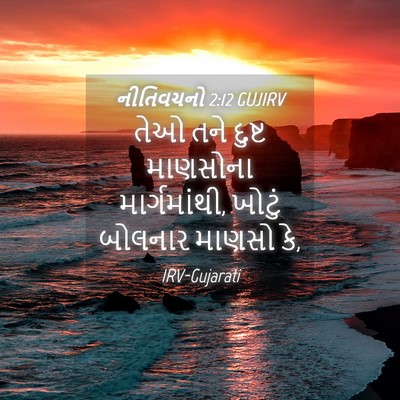 Picture 04 - નીતિવચનો 2:12 GUJIRV - તેઓ તને દુષ્ટ - Bible Verse Picture
