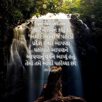 Picture 04 - પુનર્નિયમ 1:20 GUJIRV - ત્યારે મેં તમને - Bible Verse Picture