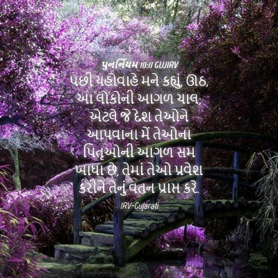 Picture 04 - પુનર્નિયમ 10:11 GUJIRV - પછી યહોવાહે મને - Bible Verse Picture