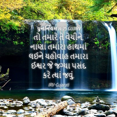Picture 04 - પુનર્નિયમ 14:25 GUJIRV - તો તમારે તે વેચીને, - Bible Verse Picture