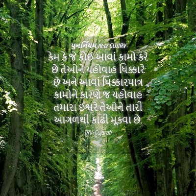 Picture 04 - પુનર્નિયમ 18:12 GUJIRV - કેમ કે જે કોઈ આવાં - Bible Verse Picture