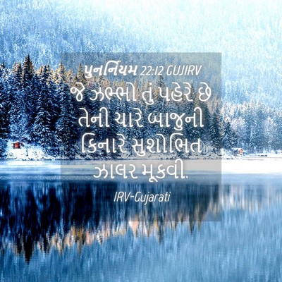 Picture 04 - પુનર્નિયમ 22:12 GUJIRV - જે ઝભ્ભો તું પહેરે - Bible Verse Picture