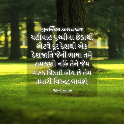 Picture 04 - પુનર્નિયમ 28:49 GUJIRV - યહોવાહ પૃથ્વીના - Bible Verse Picture