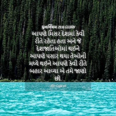 Picture 04 - પુનર્નિયમ 29:16 GUJIRV - આપણે મિસર દેશમાં - Bible Verse Picture