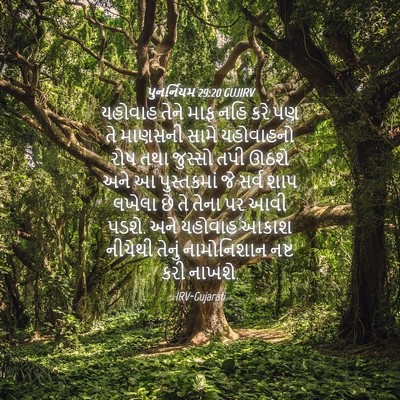Picture 04 - પુનર્નિયમ 29:20 GUJIRV - યહોવાહ તેને માફ - Bible Verse Picture