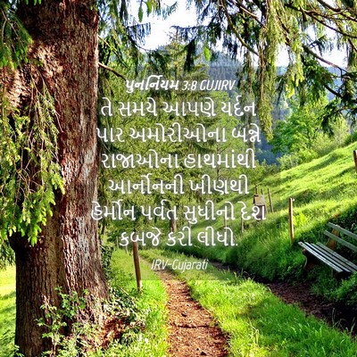 Picture 04 - પુનર્નિયમ 3:8 GUJIRV - તે સમયે આપણે યર્દન - Bible Verse Picture