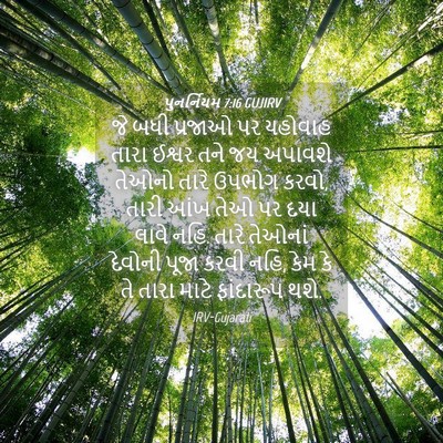 Picture 04 - પુનર્નિયમ 7:16 GUJIRV - જે બધી પ્રજાઓ પર - Bible Verse Picture