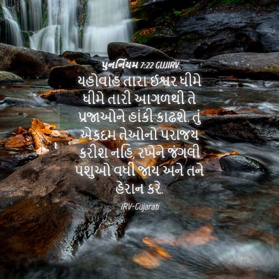Picture 04 - પુનર્નિયમ 7:22 GUJIRV - યહોવાહ તારા ઈશ્વર - Bible Verse Picture