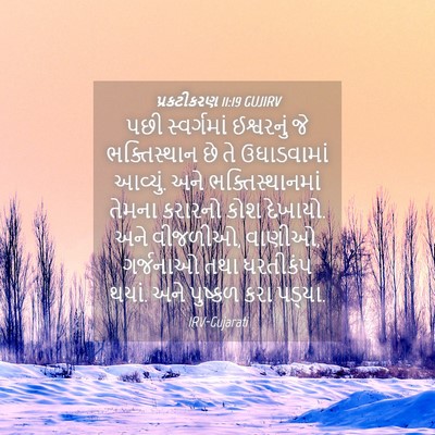 Picture 04 - પ્રકટીકરણ 11:19 GUJIRV - પછી સ્વર્ગમાં - Bible Verse Picture