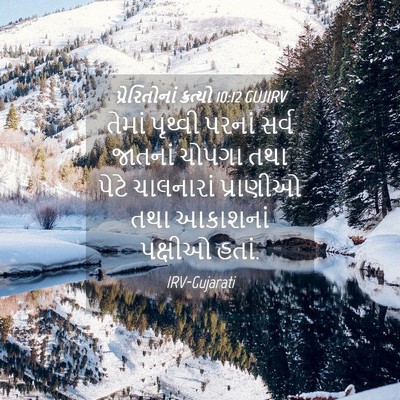 Picture 04 - પ્રેરિતોનાં ક્રત્યો 10:12 GUJIRV - તેમાં પૃથ્વી - Bible Verse Picture