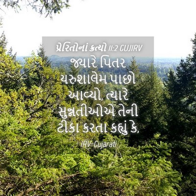Picture 04 - પ્રેરિતોનાં ક્રત્યો 11:2 GUJIRV - જ્યારે પિતર - Bible Verse Picture