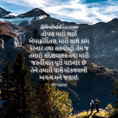 Picture 04 - ફિલિપ્પીઓને 2:25 GUJIRV - તોપણ મારો ભાઈ - Bible Verse Picture
