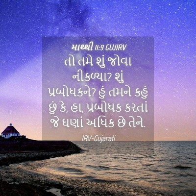 Picture 04 - માથ્થી 11:9 GUJIRV - તો તમે શું જોવા - Bible Verse Picture