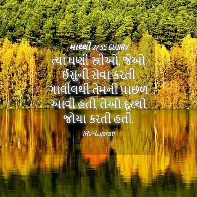 Picture 04 - માથ્થી 27:55 GUJIRV - ત્યાં ઘણી સ્ત્રીઓ, - Bible Verse Picture