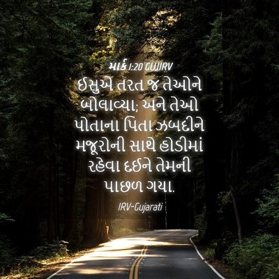 Picture 04 - માર્ક 1:20 GUJIRV - ઈસુએ તરત જ તેઓને - Bible Verse Picture