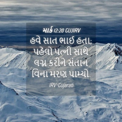 Picture 04 - માર્ક 12:20 GUJIRV - હવે સાત ભાઈ હતા; - Bible Verse Picture