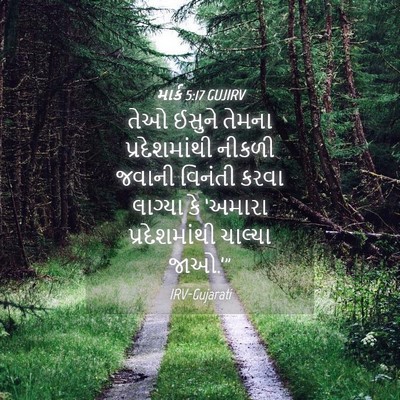 Picture 04 - માર્ક 5:17 GUJIRV - તેઓ ઈસુને તેમના - Bible Verse Picture
