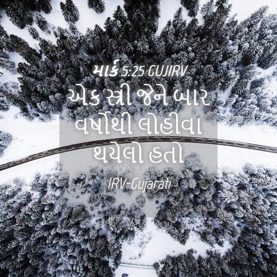 Picture 04 - માર્ક 5:25 GUJIRV - એક સ્ત્રી જેને બાર - Bible Verse Picture