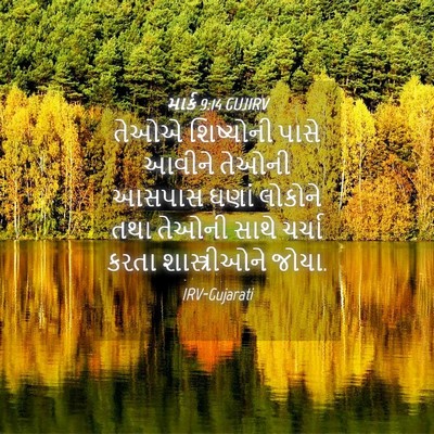Picture 04 - માર્ક 9:14 GUJIRV - તેઓએ શિષ્યોની - Bible Verse Picture
