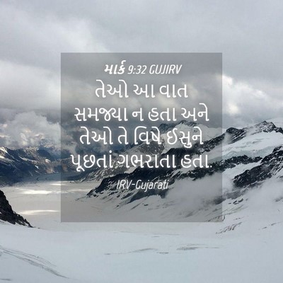 Picture 04 - માર્ક 9:32 GUJIRV - તેઓ આ વાત સમજ્યા ન - Bible Verse Picture