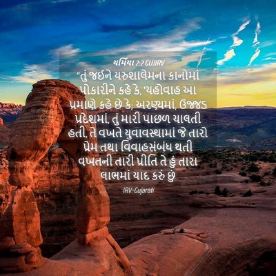 Picture 04 - યર્મિયા 2:2 GUJIRV - “તું જઈને - Bible Verse Picture