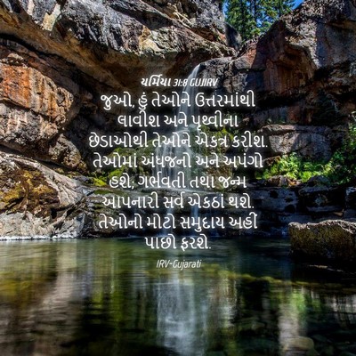 Picture 04 - યર્મિયા 31:8 GUJIRV - જુઓ, હું તેઓને - Bible Verse Picture