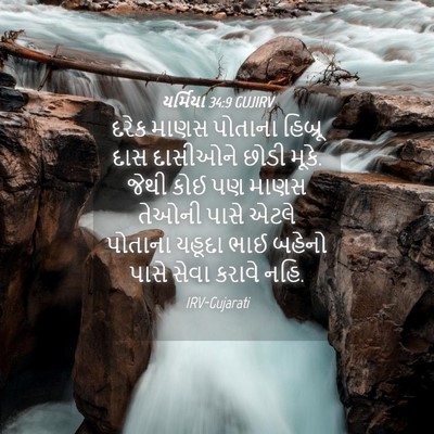 Picture 04 - યર્મિયા 34:9 GUJIRV - દરેક માણસ પોતાના - Bible Verse Picture