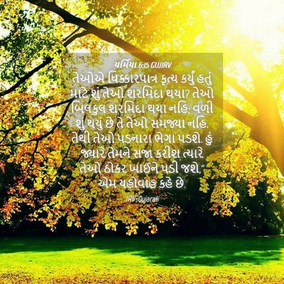 Picture 04 - યર્મિયા 6:15 GUJIRV - તેઓએ ધિક્કારપાત્ર - Bible Verse Picture