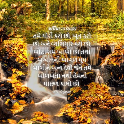 Picture 04 - યર્મિયા 7:9 GUJIRV - તમે ચોરી કરો છો, - Bible Verse Picture