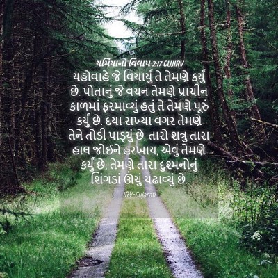 Picture 04 - યર્મિયાનો વિલાપ 2:17 GUJIRV - યહોવાહે જે - Bible Verse Picture