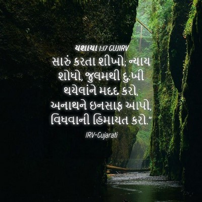 Picture 04 - યશાયા 1:17 GUJIRV - સારું કરતા શીખો; - Bible Verse Picture