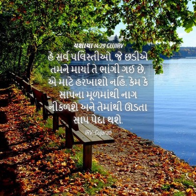 Picture 04 - યશાયા 14:29 GUJIRV - હે સર્વ પલિસ્તીઓ, - Bible Verse Picture