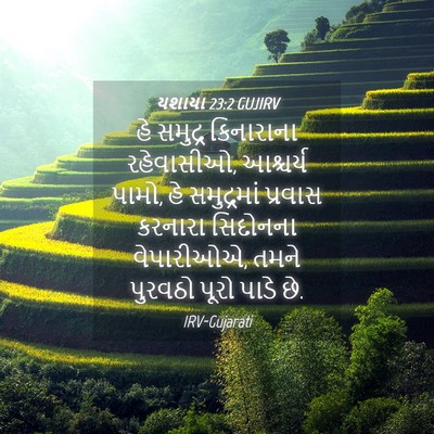 Picture 04 - યશાયા 23:2 GUJIRV - હે સમુદ્ર - Bible Verse Picture