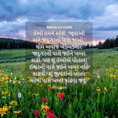 Picture 04 - યશાયા 8:19 GUJIRV - તેઓ તમને કહેશે, - Bible Verse Picture