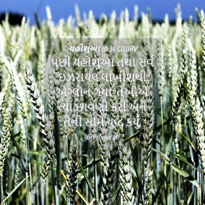Picture 04 - યહોશુઆ 10:34 GUJIRV - પછી યહોશુઆ તથા - Bible Verse Picture