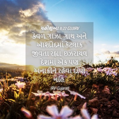Picture 04 - યહોશુઆ 11:22 GUJIRV - કેવળ ગાઝા, ગાથ અને - Bible Verse Picture