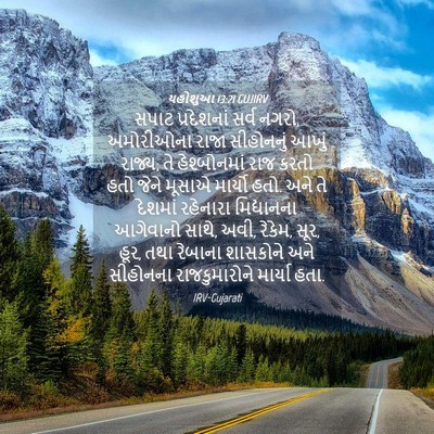 Picture 04 - યહોશુઆ 13:21 GUJIRV - સપાટ પ્રદેશનાં - Bible Verse Picture