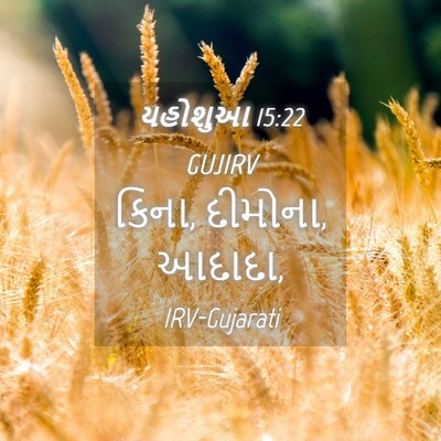 Picture 04 - યહોશુઆ 15:22 GUJIRV - કિના, દીમોના, - Bible Verse Picture