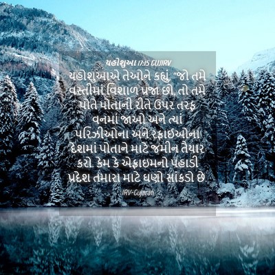 Picture 04 - યહોશુઆ 17:15 GUJIRV - યહોશુઆએ તેઓને - Bible Verse Picture