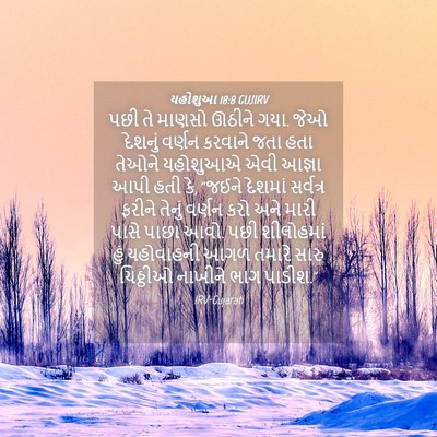 Picture 04 - યહોશુઆ 18:8 GUJIRV - પછી તે માણસો ઊઠીને - Bible Verse Picture