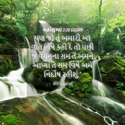 Picture 04 - યહોશુઆ 2:20 GUJIRV - પણ જો તું અમારી આ - Bible Verse Picture