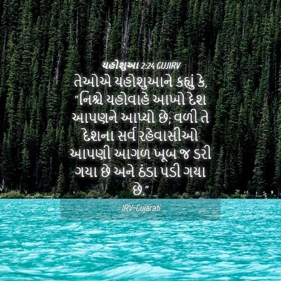 Picture 04 - યહોશુઆ 2:24 GUJIRV - તેઓએ યહોશુઆને - Bible Verse Picture