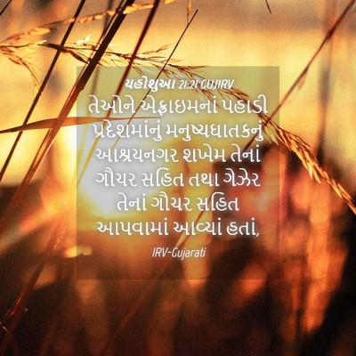 Picture 04 - યહોશુઆ 21:21 GUJIRV - તેઓને એફ્રાઇમનાં - Bible Verse Picture