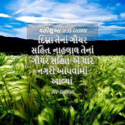 Picture 04 - યહોશુઆ 21:35 GUJIRV - દિમ્ના તેનાં ગૌચર - Bible Verse Picture