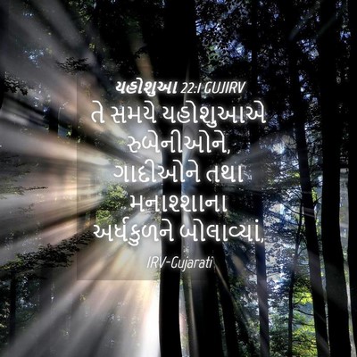 Picture 04 - યહોશુઆ 22:1 GUJIRV - તે સમયે યહોશુઆએ - Bible Verse Picture
