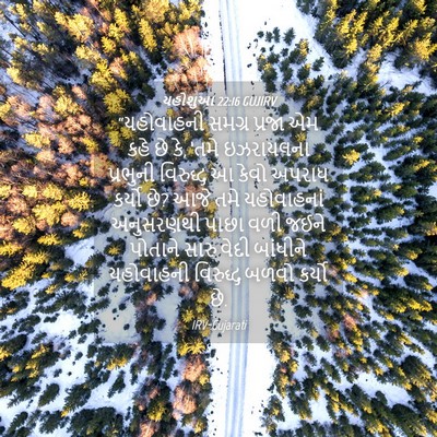 Picture 04 - યહોશુઆ 22:16 GUJIRV - “યહોવાહની સમગ્ર - Bible Verse Picture