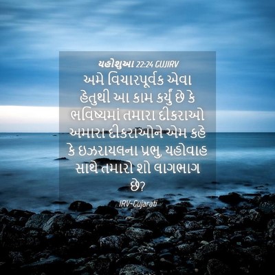 Picture 04 - યહોશુઆ 22:24 GUJIRV - અમે વિચારપૂર્વક - Bible Verse Picture