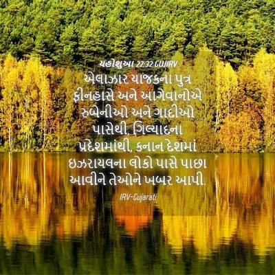 Picture 04 - યહોશુઆ 22:32 GUJIRV - એલાઝાર યાજકના - Bible Verse Picture