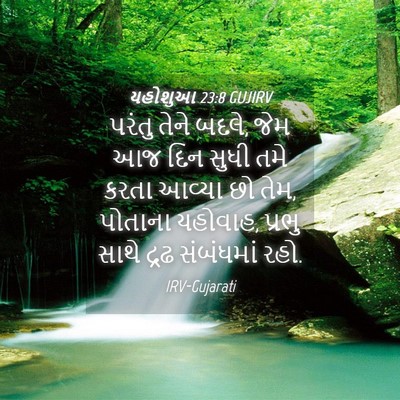 Picture 04 - યહોશુઆ 23:8 GUJIRV - પરંતુ તેને બદલે, - Bible Verse Picture
